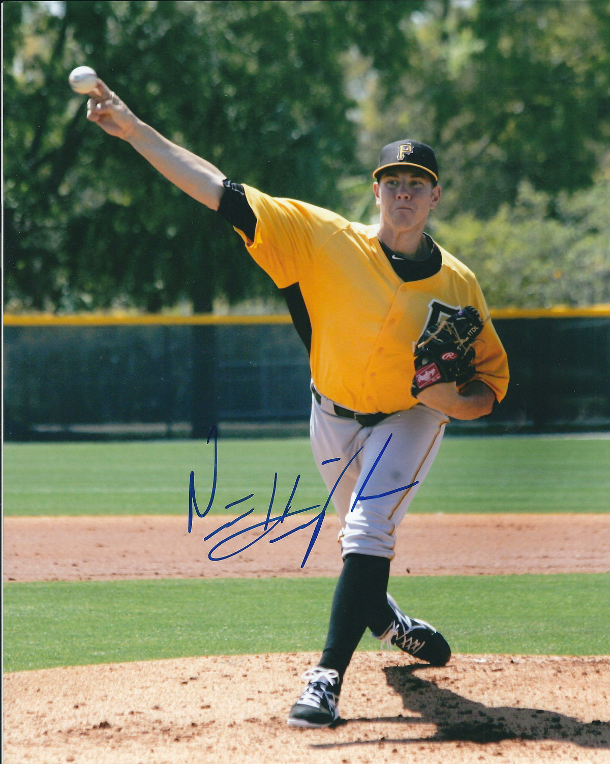 AUTOGRAPHED NICK KINGHAM 8x10 Pittsburgh Pirates photo