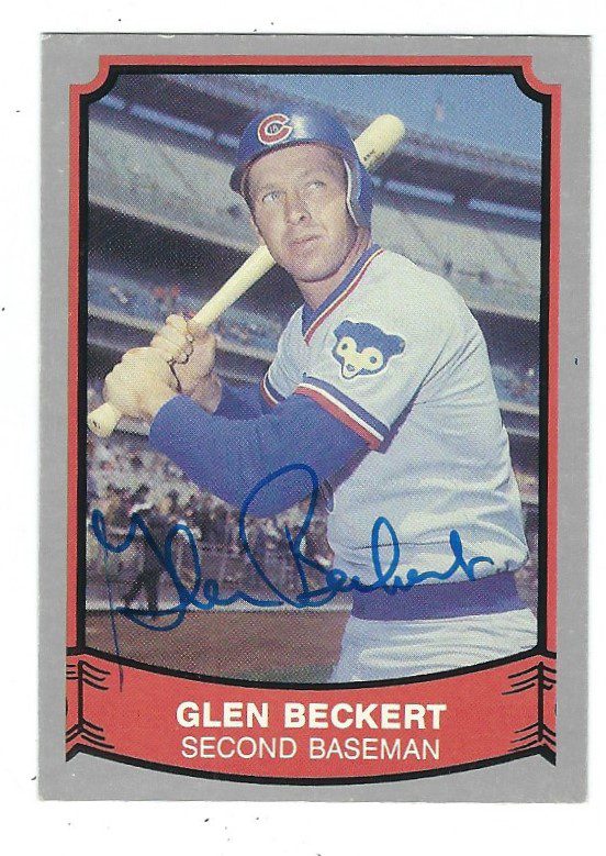 Autographed GLEN BECKERT 1989 Pacific Legends Card #142