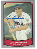 Autographed LOU BOUDREAU Cleveland Indians 1989 Pacific Legends Card #166