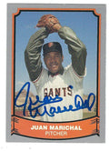 Autographed  JUAN MARICHAL 1988 Pacific Legends Card #54