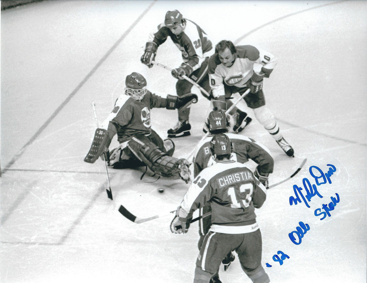 Autographed MICHEL DION 8x10 Winnipeg Jets Photo