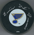 AUTOGRAPHED EMILE FRANCIS St. Louis Blues Puck