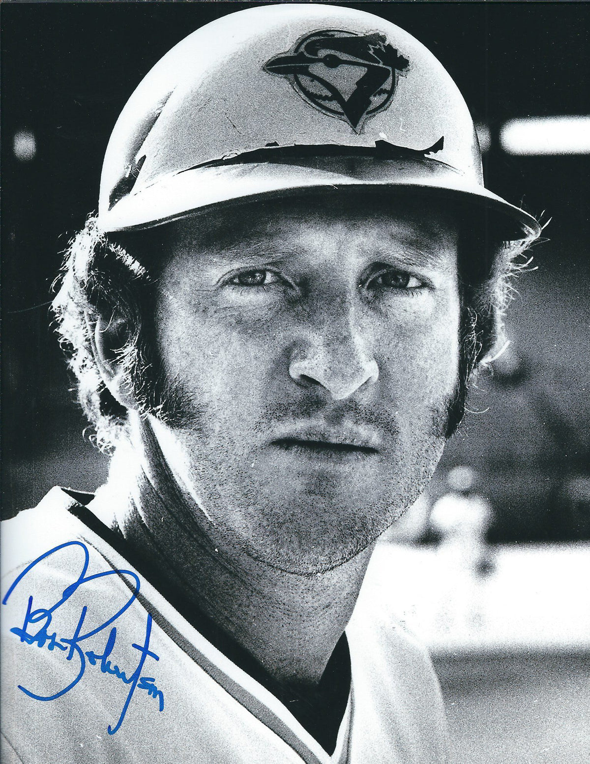 Autographed BOB ROBERTSON 8X10 Toronto Blue Jays Photo