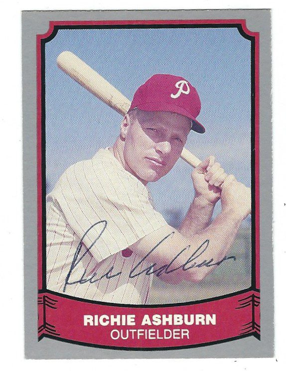 Autographed RICHIE ASHBURN 1988 Pacific Legends Card