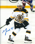 Autographed MAX TALBOT 8x10 Boston Bruins Photo