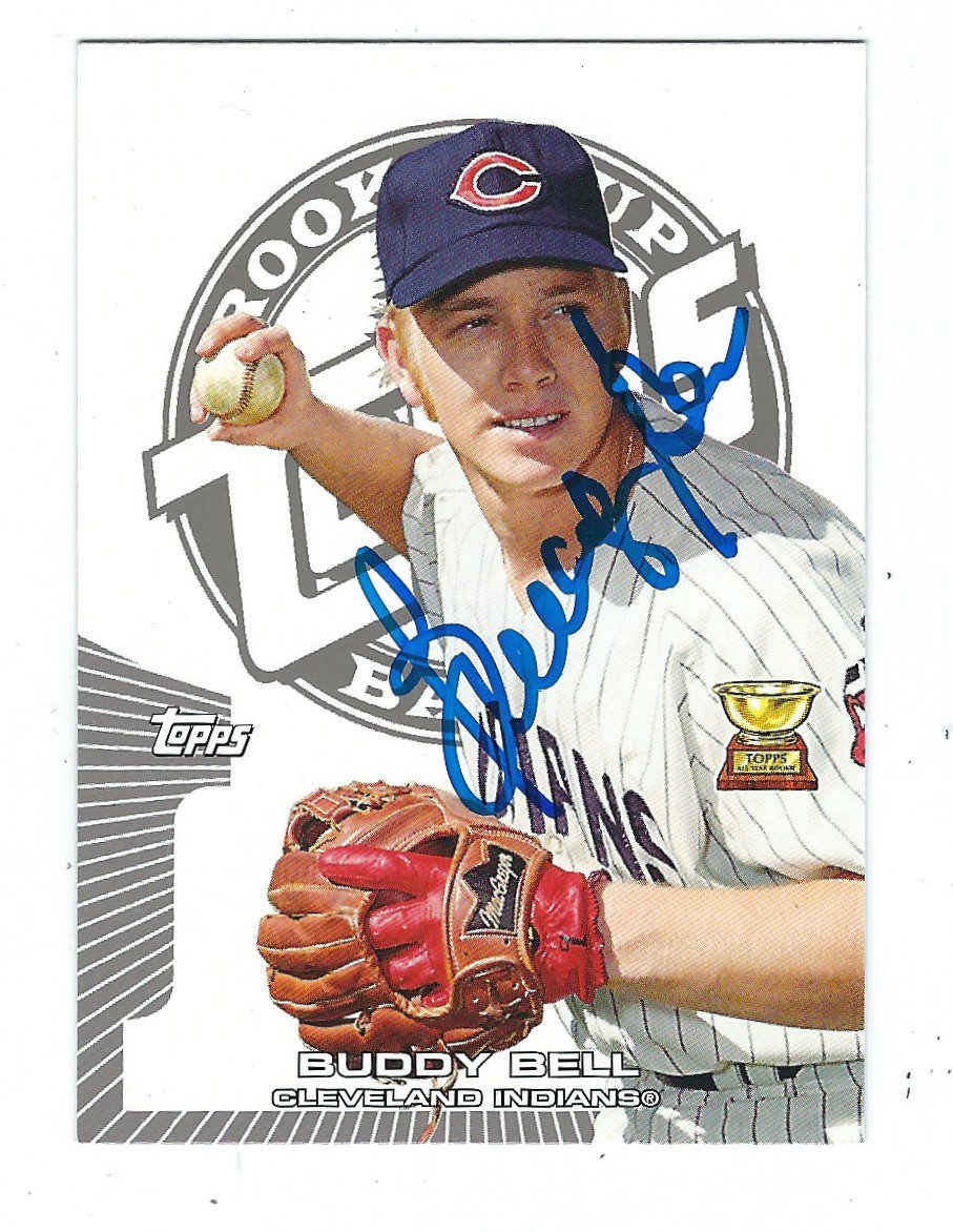 Autographed BUDDY BELL 2005 Topps Rookie Cup Card