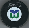 Autographed FRANK PIETRANGELO Hartford Whalers Hockey Puck