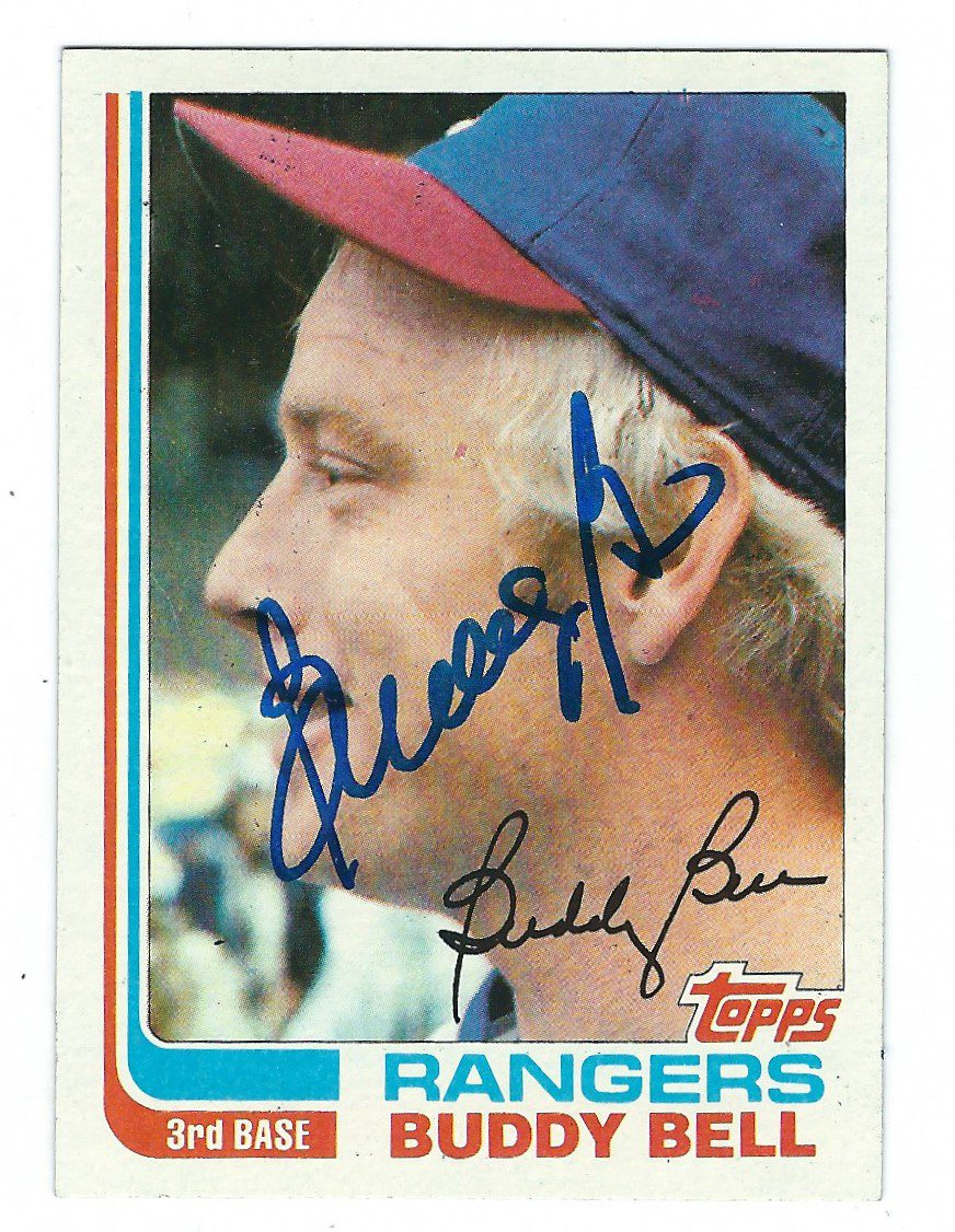 Autographed BUDDY BELL 1982 Topps Card