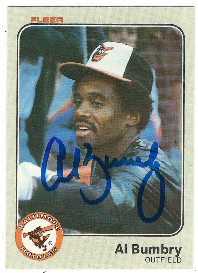 Autographed AL BUMBRY  1983 Fleer Card