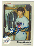 Autographed STEVE GARVEY 1983 Fleer card