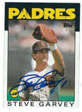 Autographed STEVE GARVEY 1986 Topps card