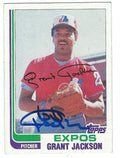 Autographed GRANT JACKSON 1982 TOPPS  Card