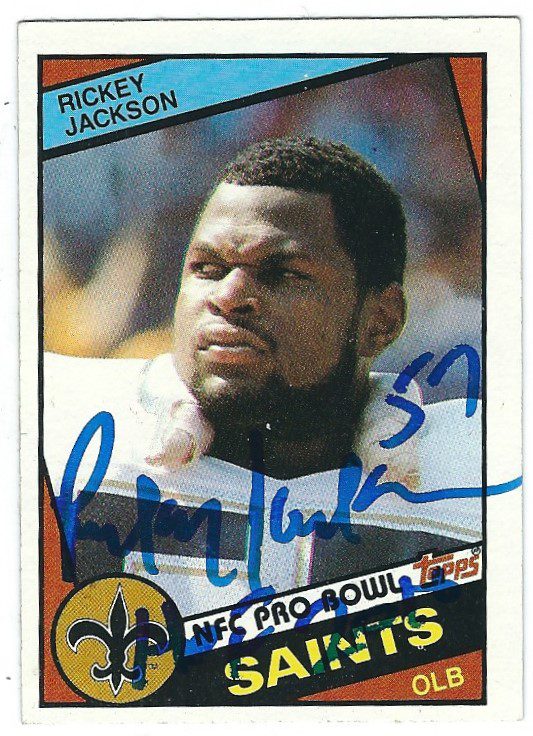 RICKEY JACKSON Autographed 1984 TOPPS Card