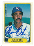 Autographed AMOS OTIS 1982 FLEER Card