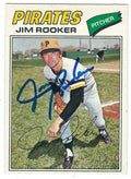 Autographed JIM ROOKER 1977 OPC Card