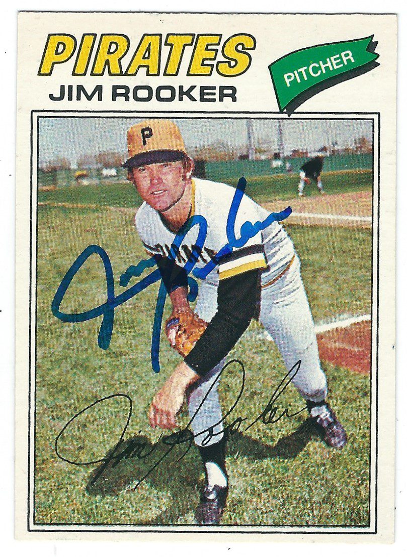 Autographed JIM ROOKER 1977 OPC Card