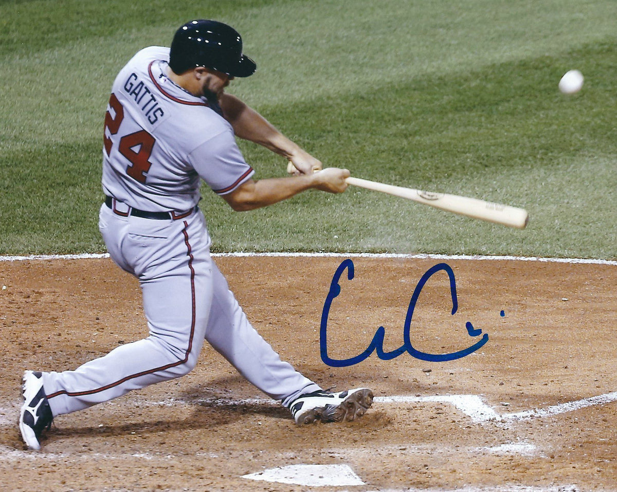 AUTOGRAPHED EVAN GATTIS 8X10 Atlanta Braves photo