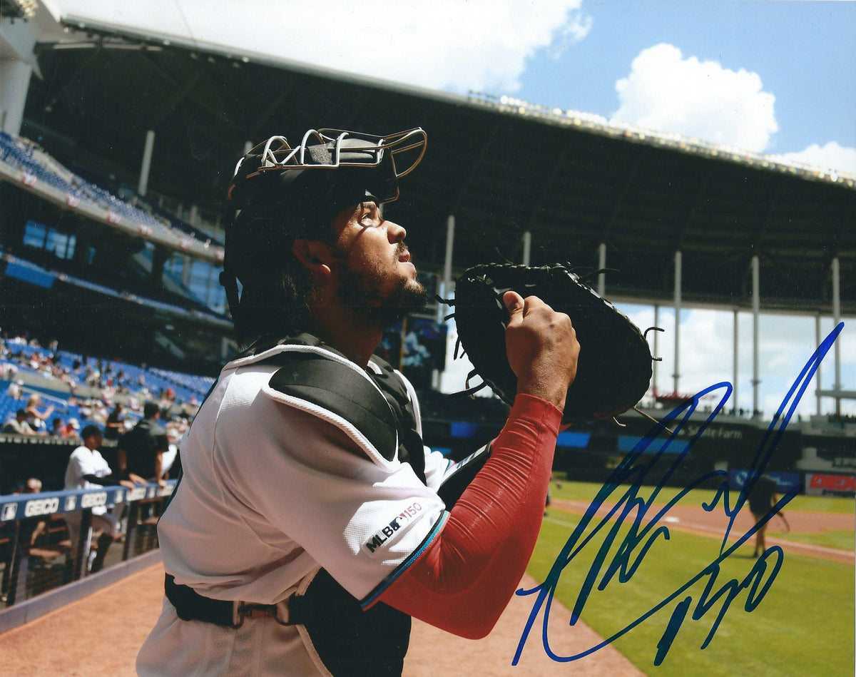 AUTOGRAPHED JORGE ALFARO 8X10 Miami Marlins Photo