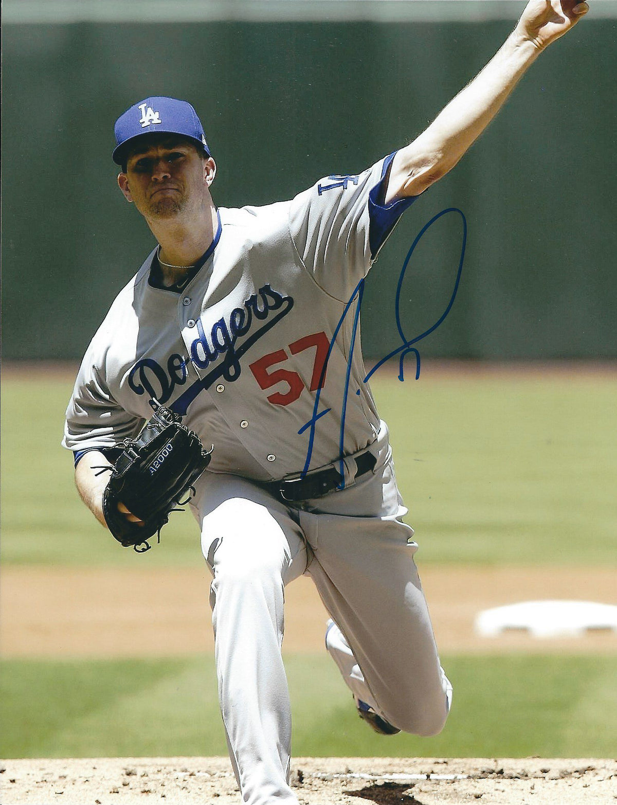 AUTOGRAPHED ALEX WOOD  8X10 Los Angeles Dodgers photo