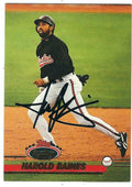 Autographed HAROLD BAINES 1993 Topps Stadium Club Card