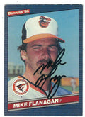 Autographed MIKE FLANAGAN 1986 Donruss Card