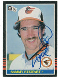 Autographed SAMMY STEWART 1985 Donruss Card