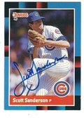 Autographed SCOTT SANDERSON 1988 Donruss Card
