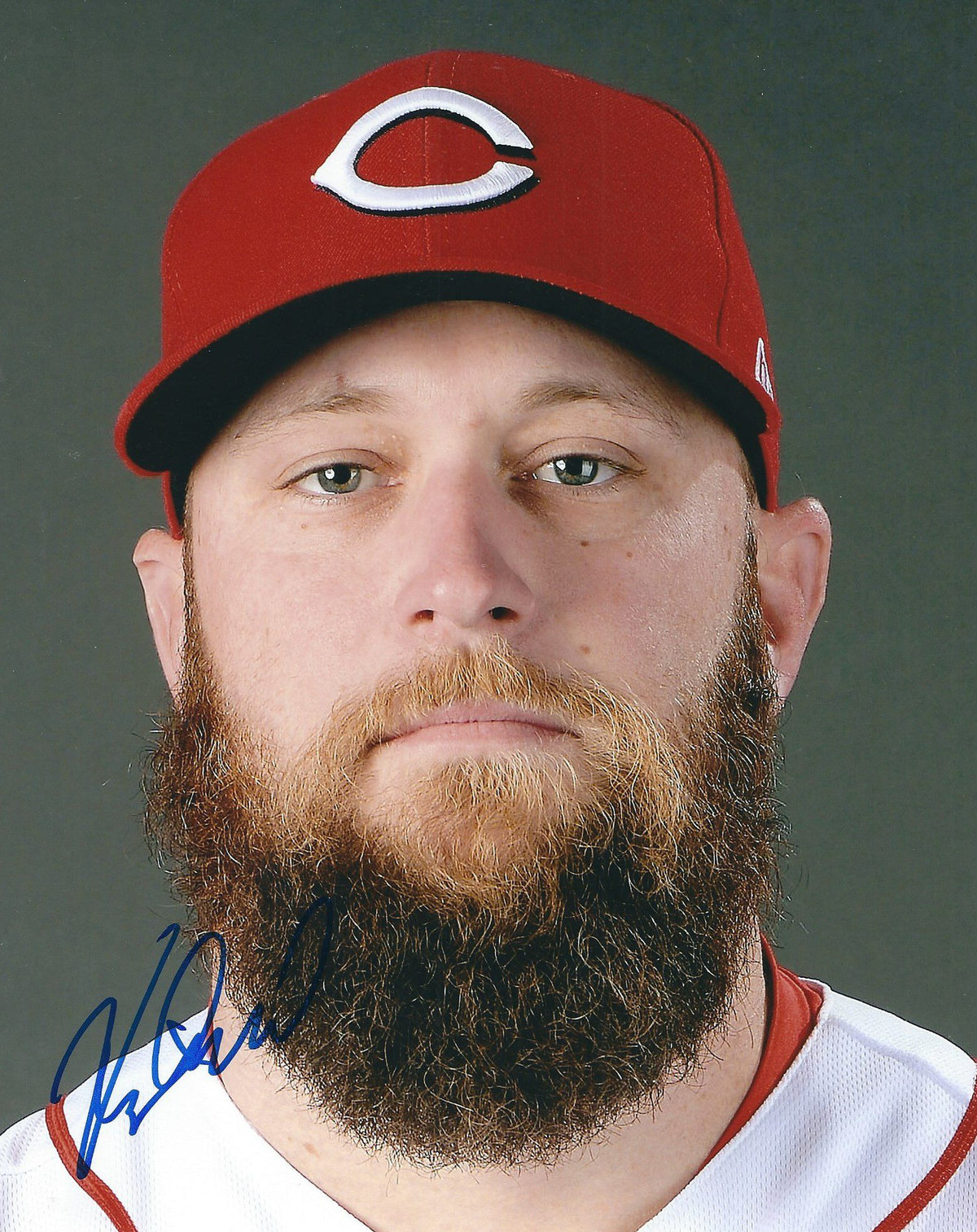 AUTOGRAPHED KEVIN QUACKENBUSH  8X10 Cincinnati Reds Photo