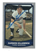 Autographed HARMON KILLEBREW 1989 Pacific Legends Card #163