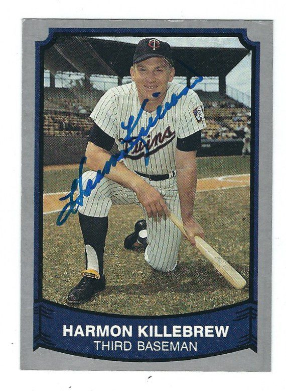 Autographed HARMON KILLEBREW 1989 Pacific Legends Card #163