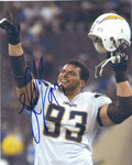 Autographed LUIS CASTILLO 8x10 San Diego Chargers Photo