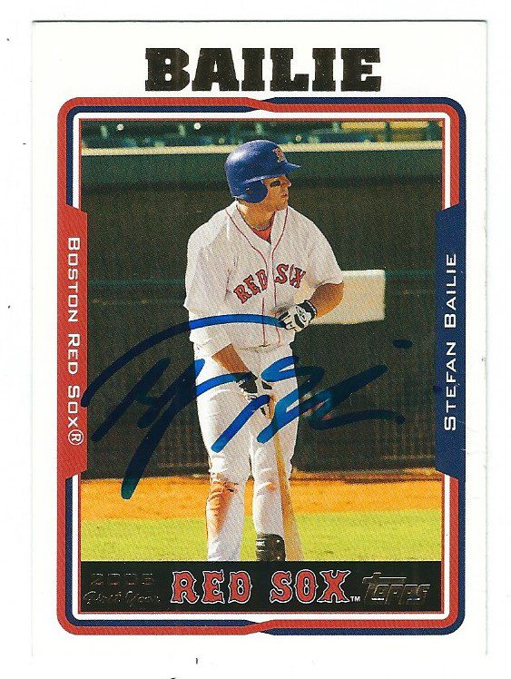 Autographed STEFAN BAILIE 2005 Topps Card