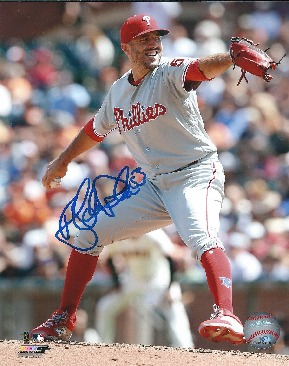 AUTOGRAPHED BLAKE PARKER 8X10 Philadelphia Phillies Photo