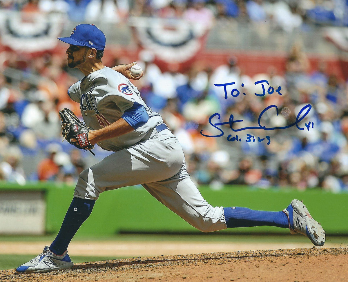 AUTOGRAPHED STEVE CISHEK  8X10 Chicago Cubs Photo