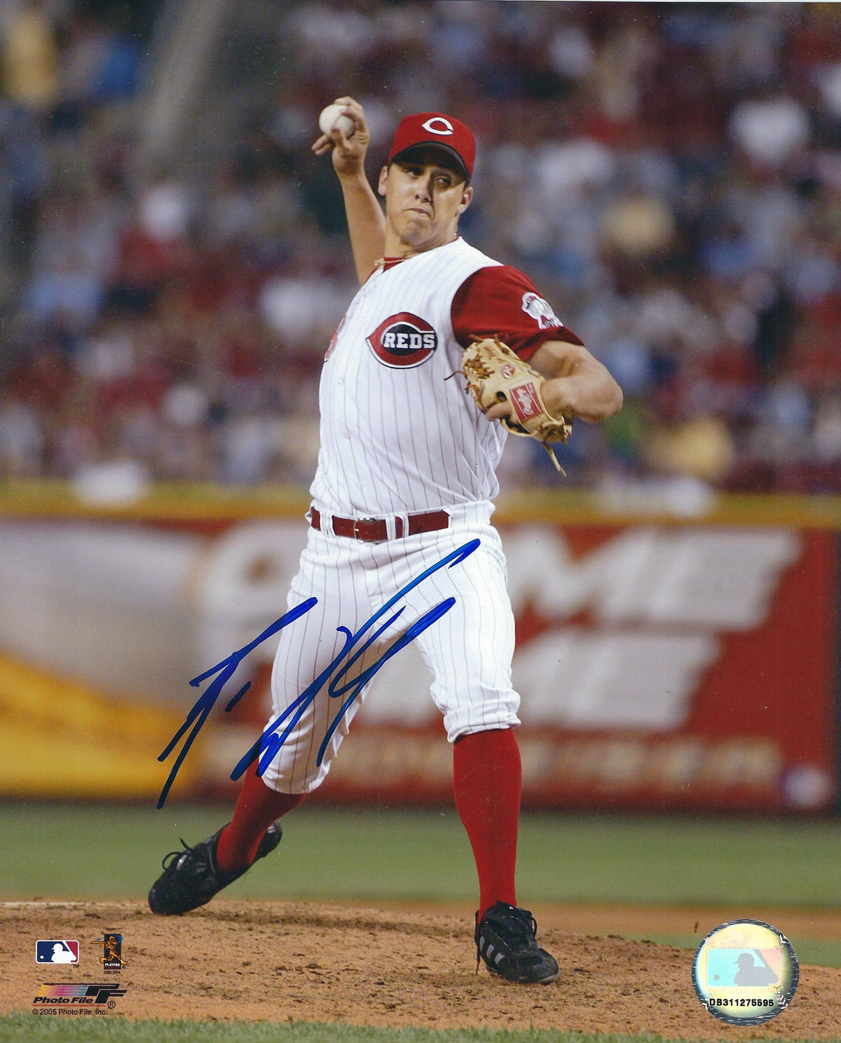 AUTOGRAPHED RYAN WAGNER 8x10 Cincinnati Reds Photo