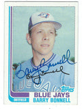 Autographed BARRY BONNELL 1982 Topps card