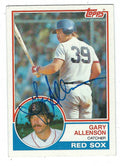 Autographed GARY ALLENSON 1983 Topps Card
