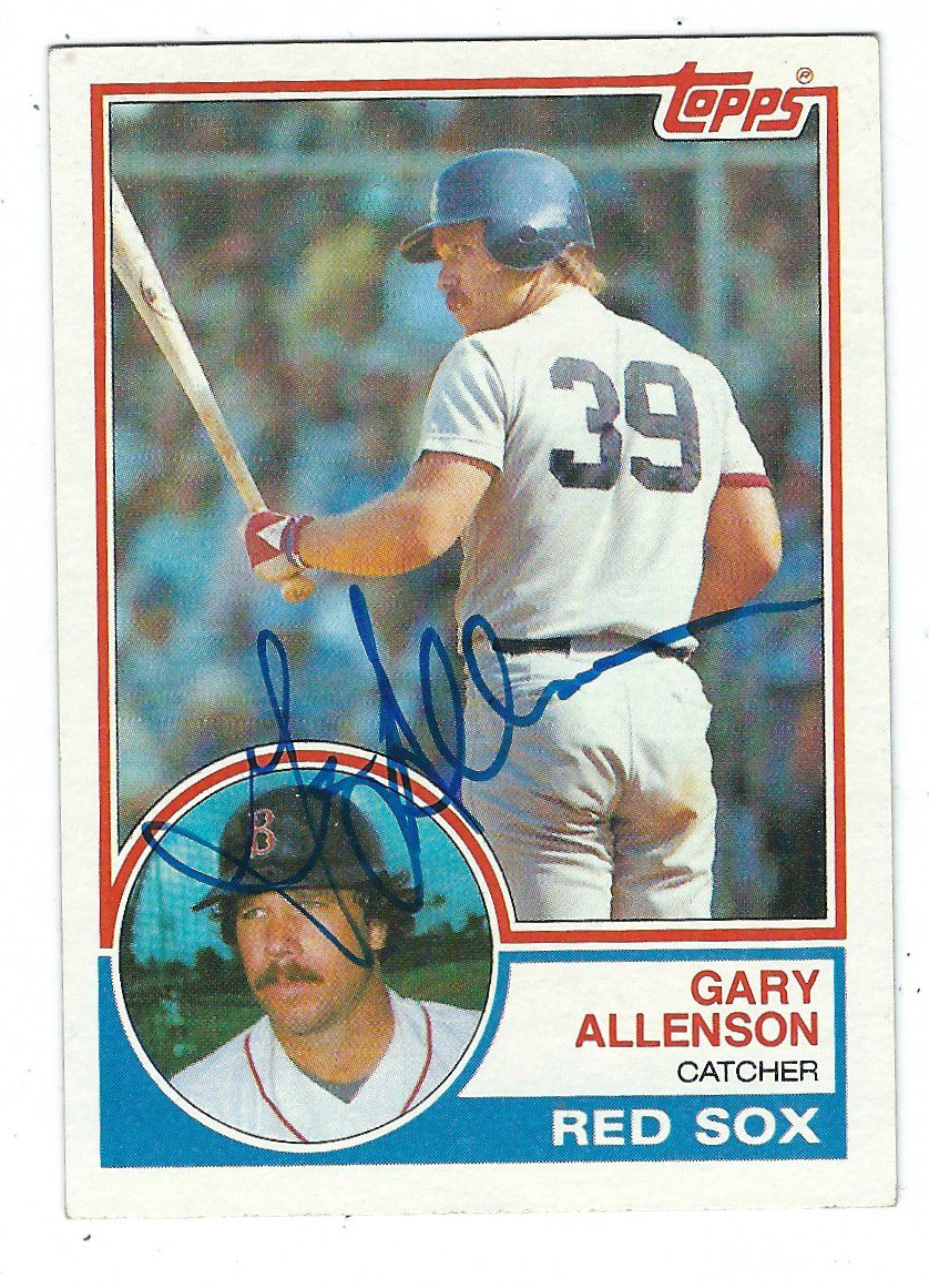 Autographed GARY ALLENSON 1983 Topps Card