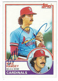 Autographed MIKE RAMSEY 1983 Topps Card