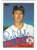 Autographed RICH GALE 1985 Topps Card