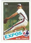 Autographed BOB JAMES 1985 Topps Card