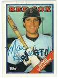 Autographed MARC SULLIVAN 1988 Topps Card