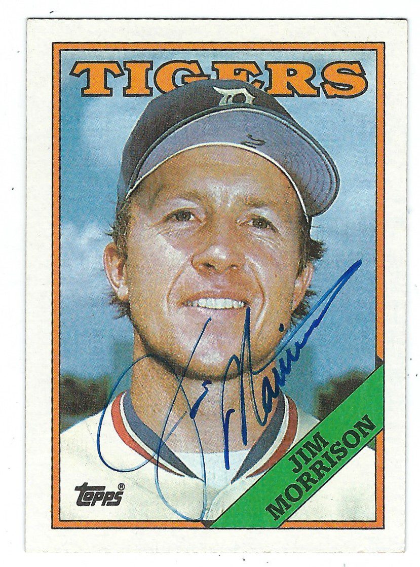 Autographed JIM MORRISON 1988 Topps Card