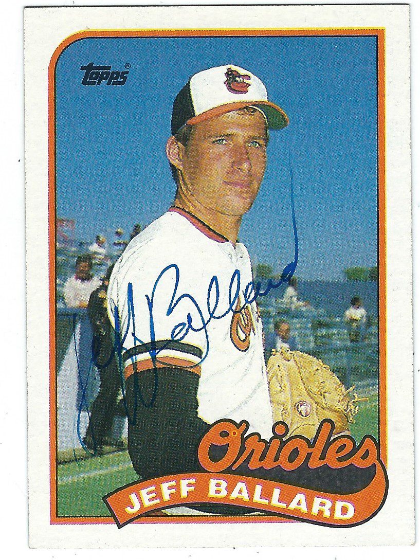 Autographed JEFF BALLARD 1989 Topps Card