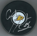 Autographed ONDREJ KASE Anaheim Ducks Hockey Puck