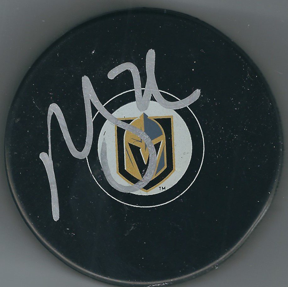 Autographed PAUL STASTNY Vegas Golden Knights Hockey Puck