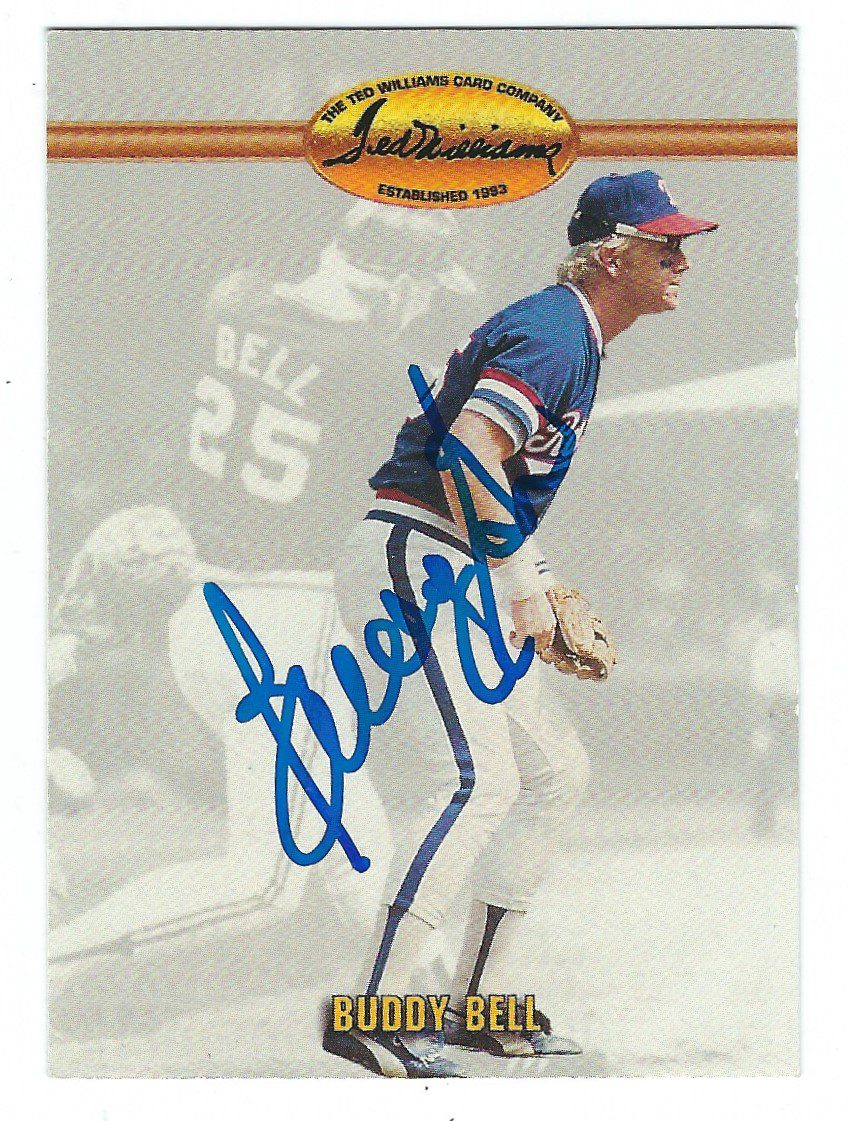 Autographed BUDDY BELL 1993 TED WILLIAMS Card