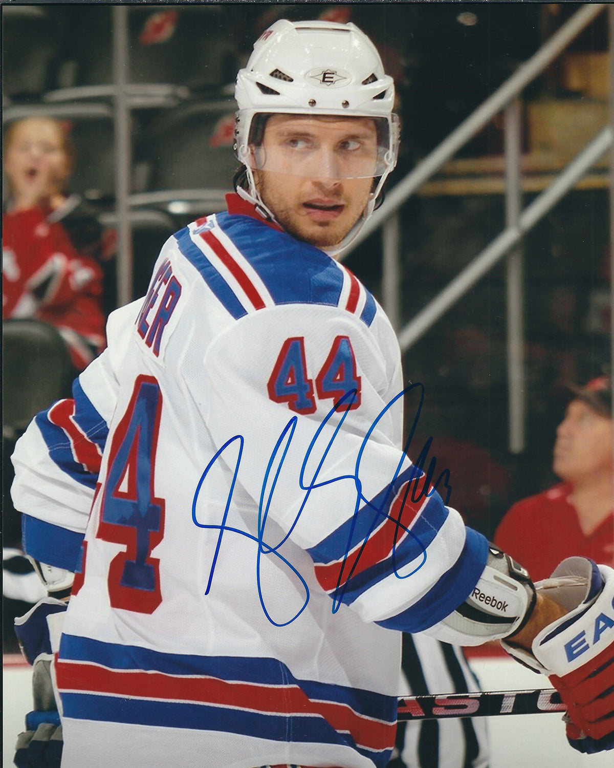 Autographed STEVE EMINGER 8x10 New York Rangers Photo