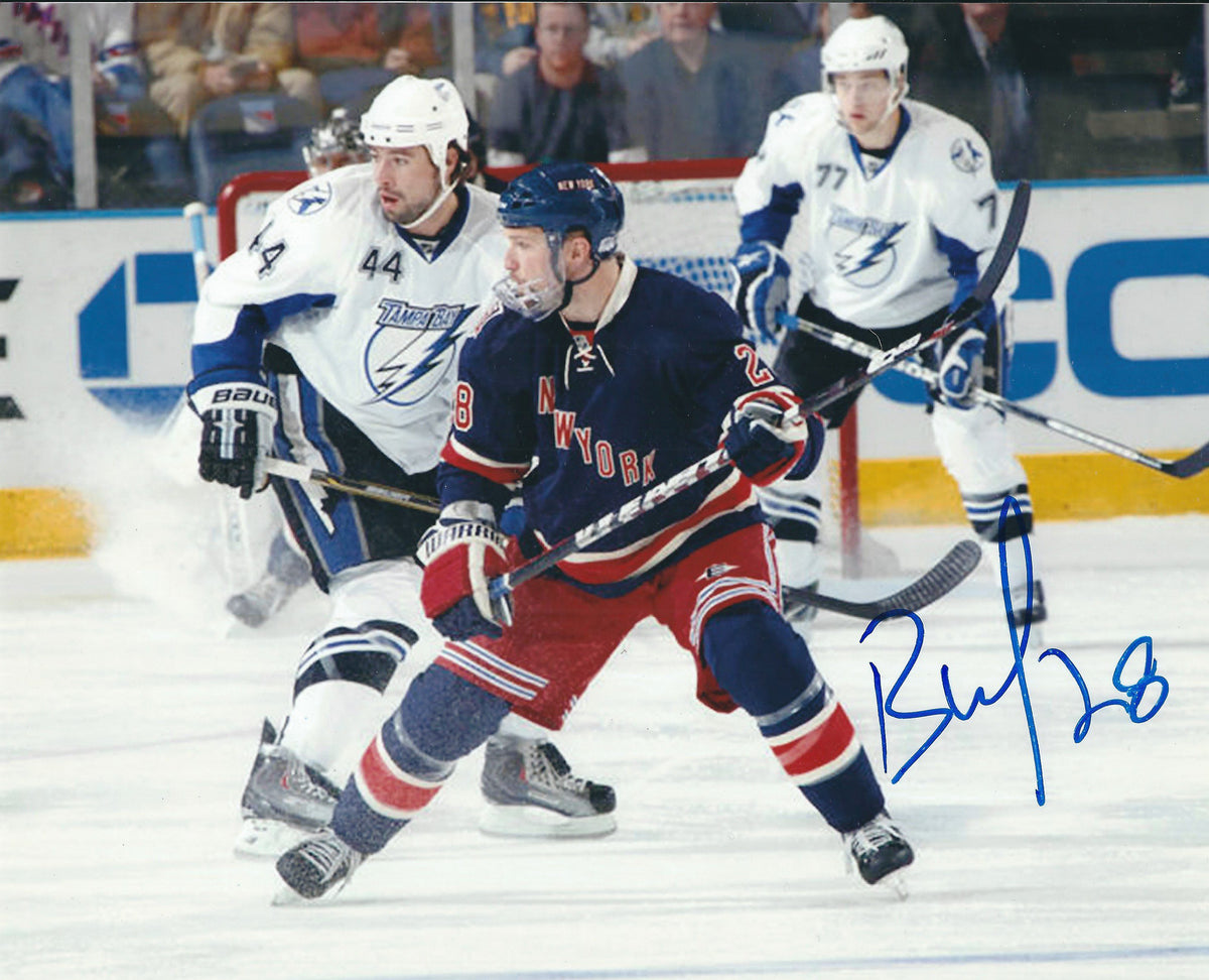 Autographed BRYAN MCCABE 8X10 New York Rangers Photo