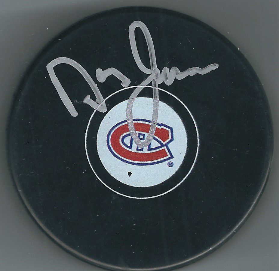 AUTOGRAPHED DOUG JARVIS Montreal Canadiens Hockey Puck